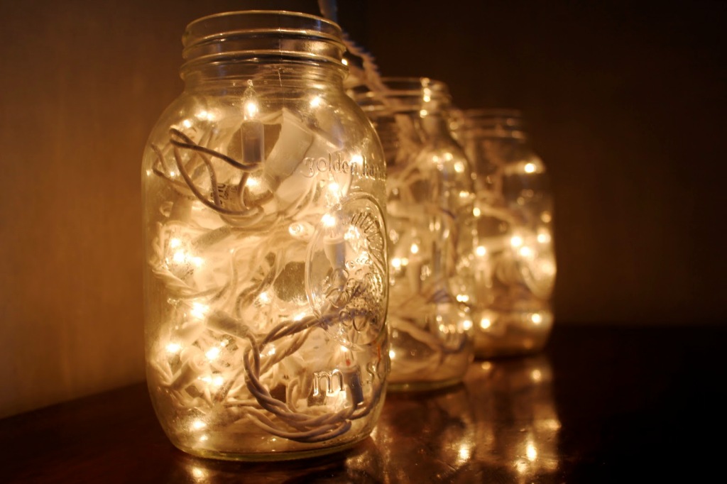christmas jar lights led